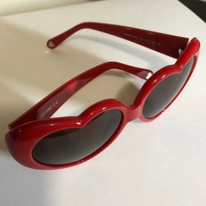 Moschino heart shaped sunglasses